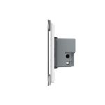Intrerupator cvadruplu cu touch Livolo din sticla - standard italian, alb, VL-FC4-3G-11 - imagine 3