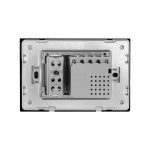 Intrerupator dublu + priza Livolo cu rama din sticla, Standard italian, negru, C9-782000211/1IT-82 - imagine 3