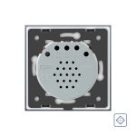 Intrerupator simplu cu revenire / contact uscat Livolo cu touch din sticla, alb, VL-C701CH-11 - imagine 3