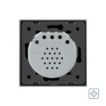 Intrerupator simplu cu revenire / contact uscat Livolo cu touch din sticla, negru, VL-C701CH-12 - imagine 3