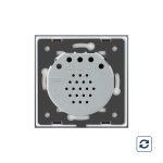Intrerupator simplu cu revenire contact uscat Livolo cu touch din sticla, alb, VL-C701IH-11 - imagine 3
