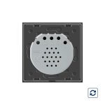 Intrerupator simplu cu revenire contact uscat Livolo cu touch din sticla, gri, VL-C701IH-15 - imagine 3