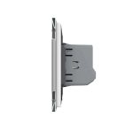 Intrerupator Simplu cu Variator Livolo cu Rama din Sticla, ZigBee - Serie Noua, alb, VL-FC1DZ-2WP-11 - imagine 3