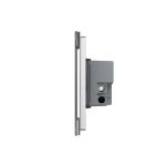 Intrerupator Simplu Wi-Fi cu Touch LIVOLO din Sticla, standard Italian Serie Noua, gri, VL-FC1NY-3G-15 - imagine 3