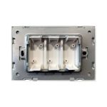 Priza blank - goala Livolo cu rama din sticla - standard italian, alb, VL-C900-81 - imagine 3