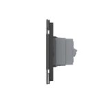 Priza dubla italiana Livolo cu rama din sticla - standard italian, negru, VL-C3C2IT-82 - imagine 3