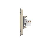 Priza internet Livolo cu rama din sticla - standard italian, auriu, VL-C9-C1C-3A - imagine 3