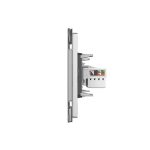 Priza internet Livolo cu rama din sticla - standard italian, gri, VL-C9-C1C-3I - imagine 3