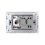 Priza simpla din rama de sticla Schuko cu TV Livolo, alb, VL-C9C1EU1V-11 - imagine 3