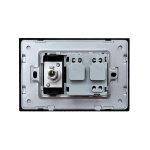 Priza simpla din rama de sticla Schuko cu TV Livolo, negru, VL-C9C1EU1V-12 - imagine 3