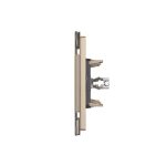 Priza Simpla TV Livolo cu Rama din Sticla - Serie Noua, auriu, VL-P9-FCTV-3A - imagine 3