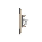Priza Telefon LIVOLO cu Rama din Sticla, auriu, VL-P9-1FCTP-3A - imagine 3