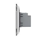 Priza USB Tip C Livolo cu Rama din Sticla, alb, VL-FCUC-2WP-11 - imagine 3