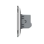 Senzor Control Sunet si Lumini Livolo cu Rama din Sticla, Protocol Zigbee, alb, VL-FCJZ-2WP-11 - imagine 3