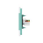 Priza internet Livolo cu rama din sticla, verde, VL-C791C-18 - imagine 3