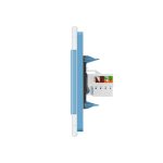 Priza internet Livolo cu rama din sticla, albastru, VL-C791C-19 - imagine 3