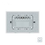 Buton sonerie cu touch Livolo din sticla, Standard italian, alb, VL-C901B-81 - imagine 4