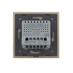 Intrerupator LIVOLO cu touch dublu wireless telecomanda inclusa, auriu, VL-C7-C2/702R-13 - imagine 4