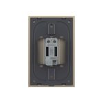 Intrerupator Simplu Cap Scara / Cruce cu Touch Livolo cu Rama Din Sticla 1M, Zigbee - Serie Noua, auriu, VL-FC1SZ-1AP-13 - imagine 4