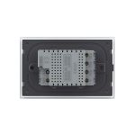 Intrerupator triplu cap scara/cruce wireless cu touch Livolo din sticla - standard italian, alb, VL-FC3SR-3G-11 - imagine 4