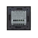 Intrerupator Simplu Cap Scara / Cruce cu Variator Livolo cu Rama din Sticla, ZigBee - Serie Noua, negru, VL-FC1SDZ-2BP-12 - imagine 4