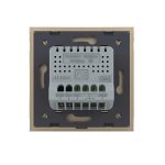 Intrerupator Simplu Cap Scara / Cruce cu Variator Livolo cu Rama din Sticla, ZigBee - Serie Noua, auriu, VL-FC1SDZ-2AP-13 - imagine 4