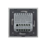 Intrerupator Dublu Cap Scara / Cruce cu Touch LIVOLO din Sticla - protocol ZigBee, Serie Noua, gri, VL-FC2SZ-2G-2I - imagine 4