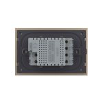 Intrerupator cvadruplu cap scara / cruce wireless cu touch Livolo din sticla, standard Italian - Serie noua, auriu, VL-FC4SR-3G-13 - imagine 4