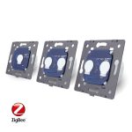 Intrerupator cu touch simplu+dublu+dublu LIVOLO din sticla, Protocol ZigBee, Control de pe telefon, alb, VL-C701Z/702Z/702Z-11 - imagine 4