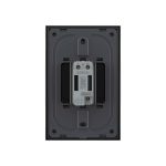 Intrerupator Simplu Cap Scara / Cruce cu Touch Livolo cu Rama Din Sticla 1M - Serie Noua, negru, VL-FC1S-1BP-12 - imagine 4