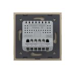 Intrerupator Dublu cu Variator LIVOLO cu Touch Din Sticla - Serie Noua, auriu, VL-FC2D2-2G-2A - imagine 4