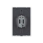 Intrerupator Simplu Cap Scara / Cruce cu Touch Livolo cu Rama Din Sticla 1M - Serie Noua, alb, VL-FC1S-1WP-11 - imagine 4