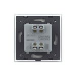 Intrerupator Simplu Mecanic Cap Cruce, 2 Module LIVOLO cu Rama din Sticla - Serie Noua, alb, VL-FCMM10A-2WP - imagine 4