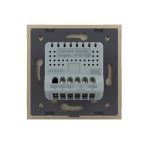 Intrerupator Dublu Cap Scara / Cruce cu Variator, Wireless si Touch LIVOLO - Serie Noua, auriu, VL-FC2SD2R-2G-13 - imagine 4