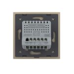 Intrerupator Simplu Cap / Cruce Wi-Fi cu Touch LIVOLO Serie Noua, auriu, VL-FC1SNY-2G-2A - imagine 3