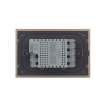 Intrerupator cvadruplu wireless cu touch Livolo din sticla - standard italian, auriu, VL-FC4R-3G-13 - imagine 4