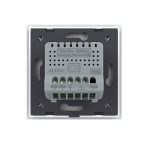 Intrerupator Dublu Wi-Fi cu Touch LIVOLO cu Rama din Sticla - Serie Noua, alb, VL-FC2NY-2WP-11 - imagine 4