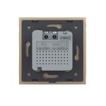 Senzor de Miscare PIR Livolo cu Rama din Sticla, Protocol ZigBee, auriu, VL-FCUZ-2AP-13 - imagine 4
