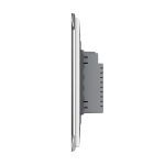 Intrerupator dublu cu touch Livolo din sticla, standard italian - Serie noua, alb, VL-FC2-3G-11 - imagine 4