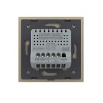 Intrerupator Dublu Wi-Fi cu Touch LIVOLO din Sticla - Serie Noua, auriu, VL-FC2NY-2G-2A - imagine 4