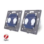 Intrerupator dublu + dublu cu touch Livolo din sticla, Protocol ZigBee, Control de pe telefon, alb, VL-C702Z/C702Z-11 - imagine 4