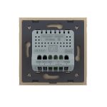 Intrerupator Simplu cu Variator Livolo cu Rama din Sticla, ZigBee - Serie Noua, auriu, VL-FC1DZ-2AP-13 - imagine 4