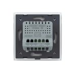 Intrerupator Simplu cu Variator Livolo cu Rama din Sticla, ZigBee - Serie Noua, alb, VL-FC1DZ-2WP-11 - imagine 4