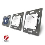 Intrerupator LIVOLO simplu ZigBee cu touch si 2 prize din sticla ZigBee, Control de pe telefon, alb, VL-C701Z/C7-C2EUZ-11 - imagine 4