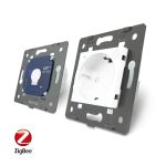 Intrerupator simplu ZigBee + priza simpla ZigBee, Livolo cu rama din sticla, Control de pe telefon, alb, VL-C701Z/C7-C1EUZ-11 - imagine 4