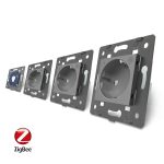 Intrerupator simplu ZigBee + Priza tripla LIVOLO ZigBee cu touch din sticla, Control de pe telefon, gri, VL-C701Z/C7-C3EUZ-15 - imagine 4