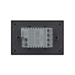 Intrerupator triplu cu touch Livolo din sticla, standard italian - Serie noua, negru, VL-FC3-3G-12 - imagine 4