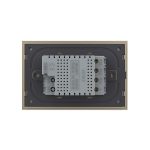 Intrerupator triplu cu touch Livolo din sticla, standard italian - Serie noua, auriu, VL-FC3-3G-13 - imagine 4