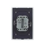 Priza Dubla Livolo cu Rama din Sticla Pentru Doza Simpla, alb, VL-C7CTF16A-W - imagine 4
