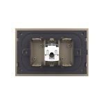 Priza internet Livolo cu rama din sticla - standard italian, auriu, VL-C9-C1C-3A - imagine 4